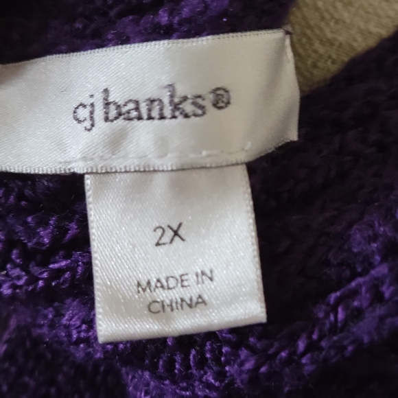 CJ Banks purple sweater - Picture 3 of 3